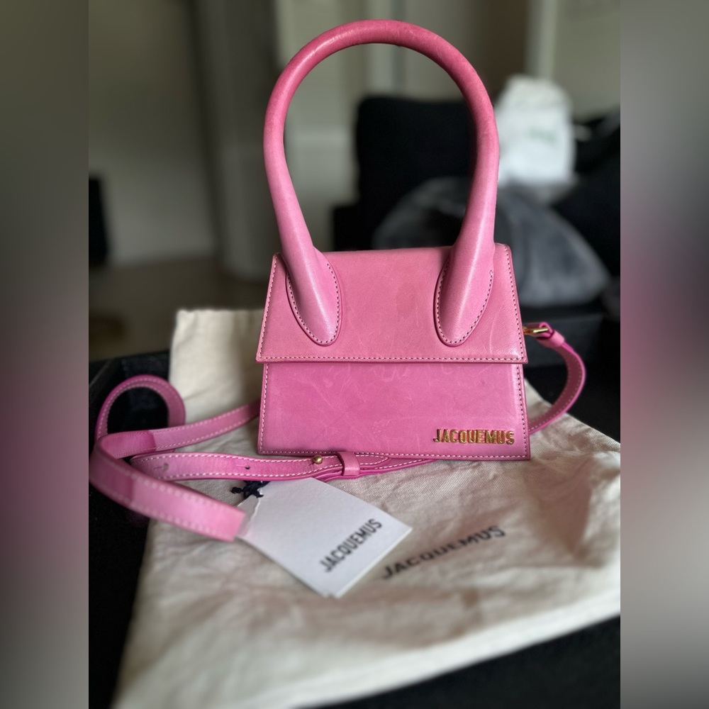 Jacquemus Le Chiquito Moyen Pink Top-Handle Bag